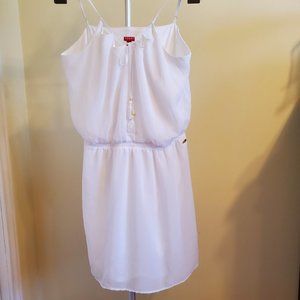 Guess White Dress with Tassels